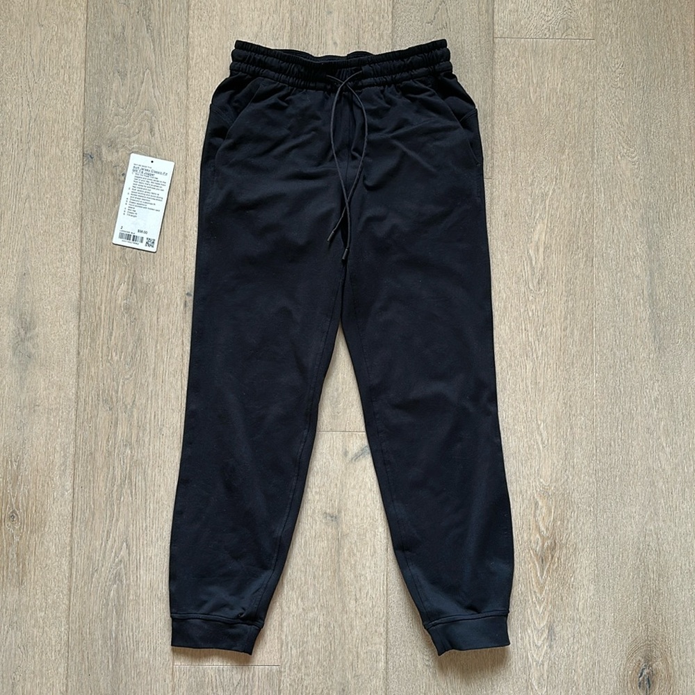 GUC soft jersey classic fit mid rise 7/8 jogger size 2 black lululemon